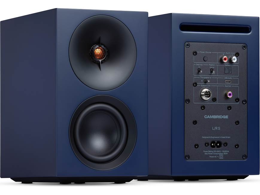 Cambridge Audio L/R S (Blue) Powered stereo speakers with built-in