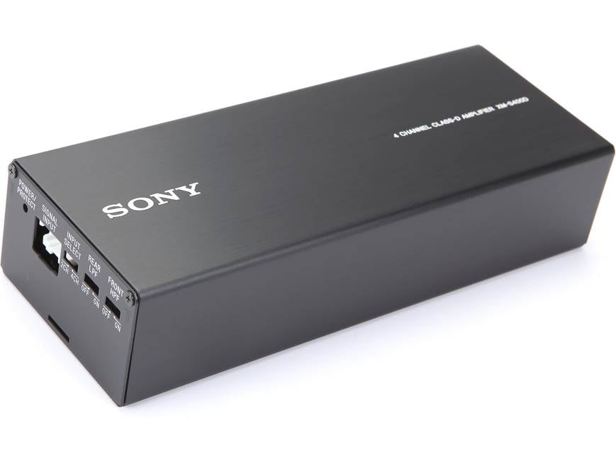 Sony XMS400D Compact 4-channel car amplifier — 45 watts RMS x 4 at