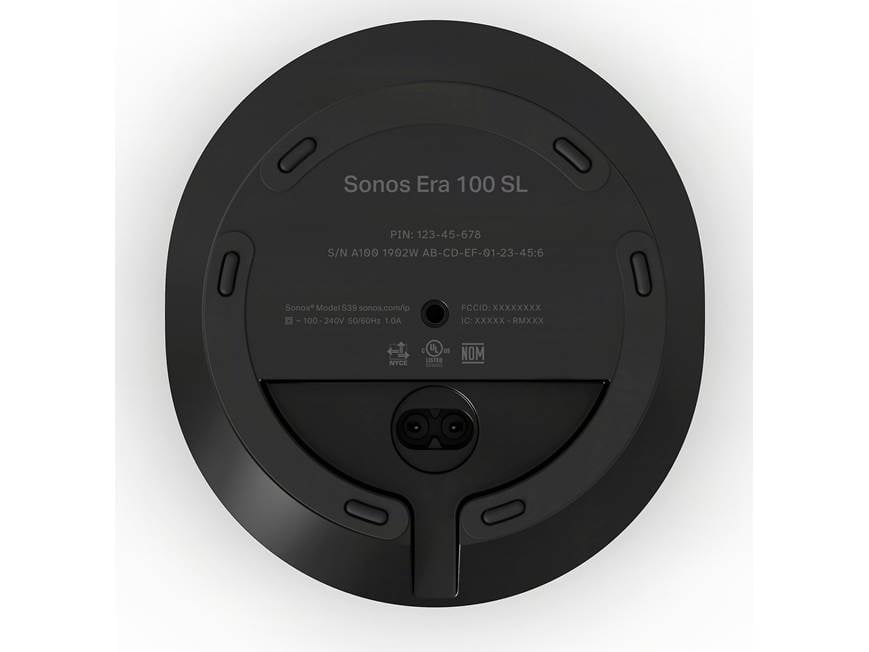 Sonos Era 100 SL (Black) Wireless powered speaker with Wi-Fi