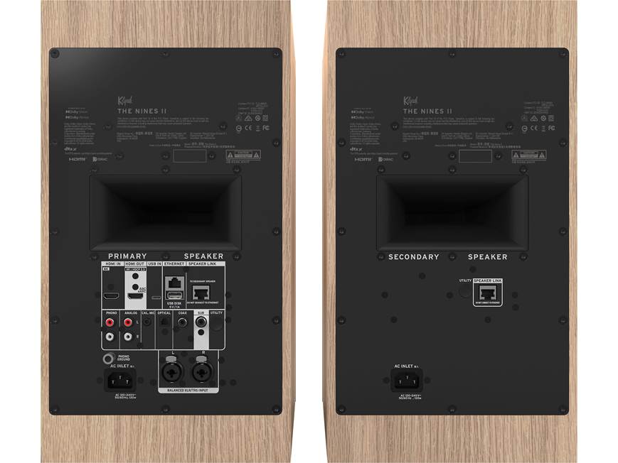 Klipsch The Nines II (Red oak) Powered stereo speakers with Wi-Fi