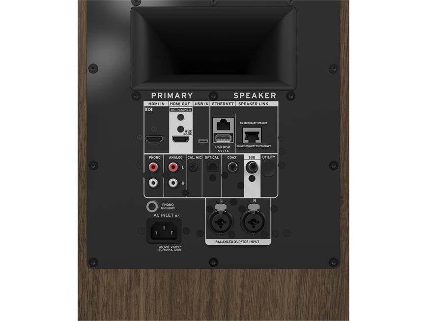 Klipsch The Nines II (Walnut) Powered stereo speakers with Wi-Fi
