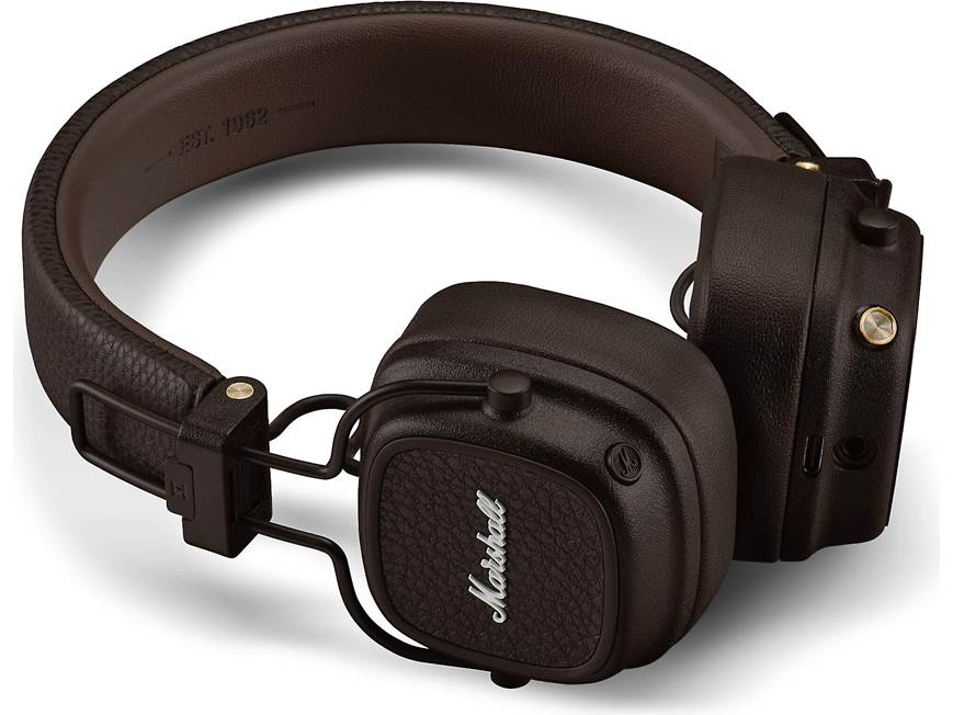 Marshall Major V (Brown) Wireless on-ear Bluetooth® headphones