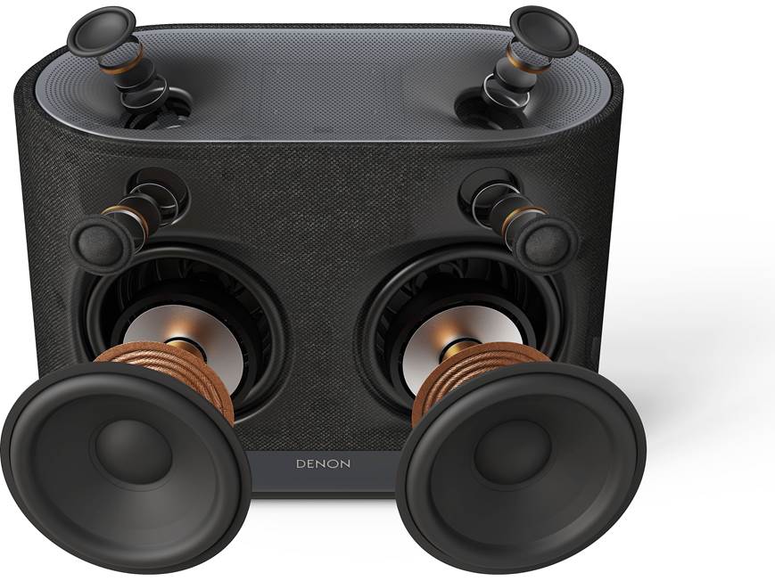 Denon Home 400 (Charcoal) Wireless powered speaker with Powered by