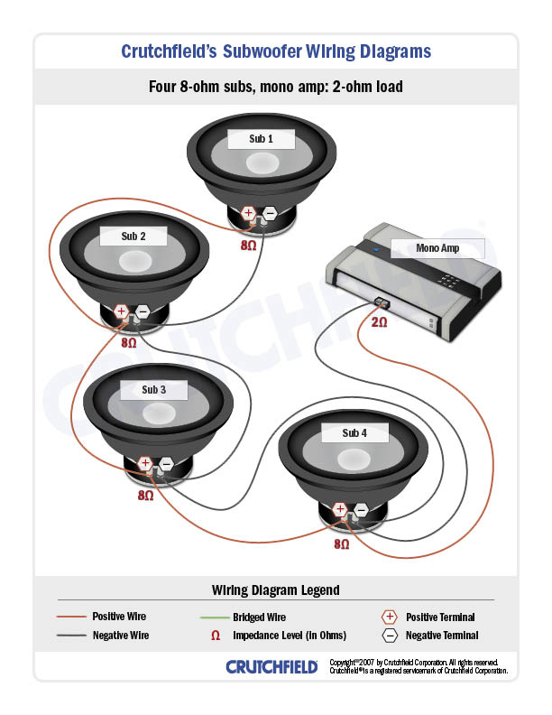 8 4 ohm speaker wiring