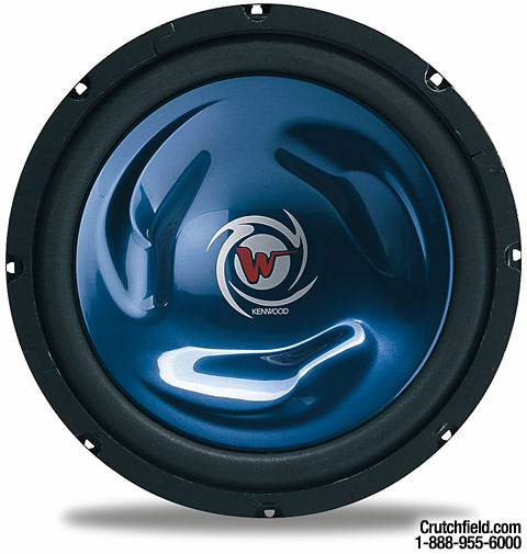 blue kenwood subwoofer