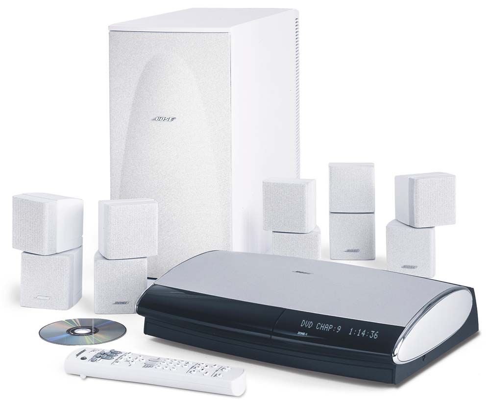 Bose® Lifestyle® 28 (White) DVD home theater system at Crutchfield