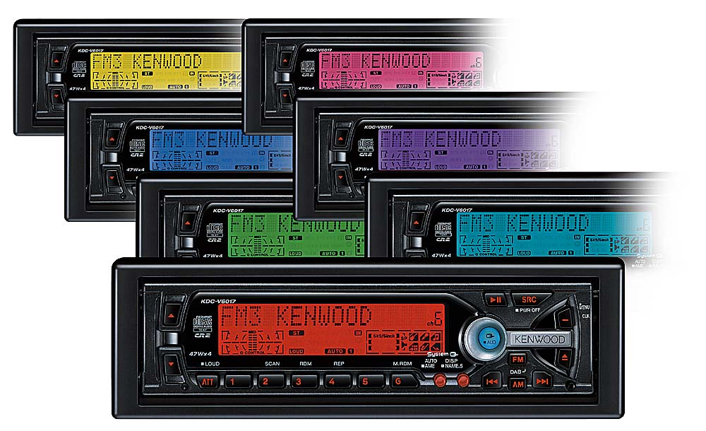 Kenwood KDCV6017 CD Receiver with CD Changer Controls at