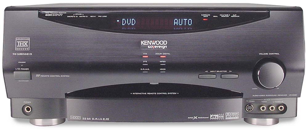 Kenwood Sovereign Vr 5080 A V Receiver Thx Select Thx Surround Ex Dts Es Dolby Digital At Crutchfield