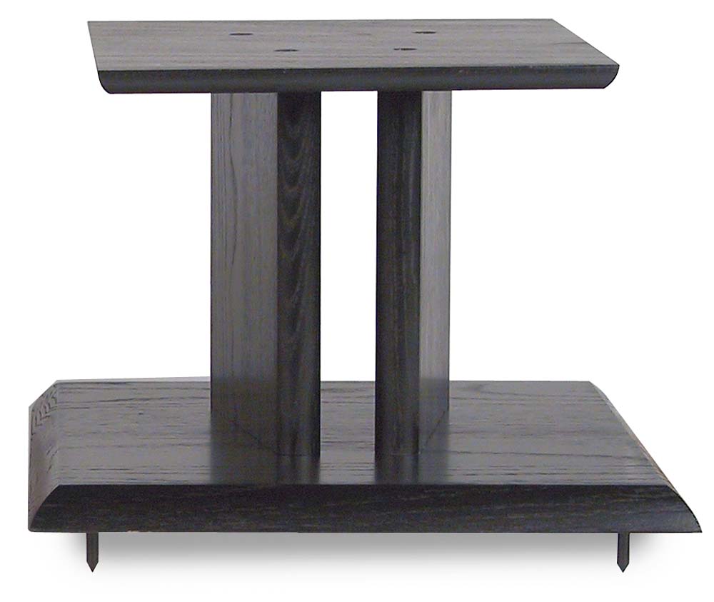 Wood Technology 8 Speaker Stands Ebony Finish For Medium Sized