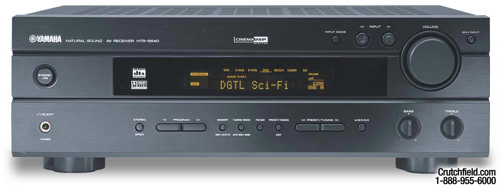 Yamaha HTR-5540 A/V receiver with Dolby Digital, DTS, and Dolby Pro ...