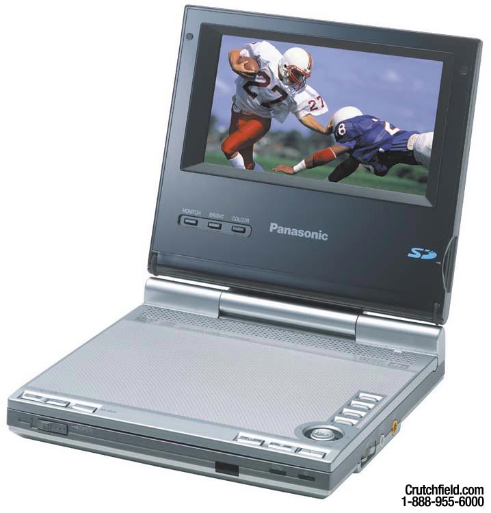 Panasonic DVDLV65 Portable DVD/CD player with 5" LCD screen at Crutchfield