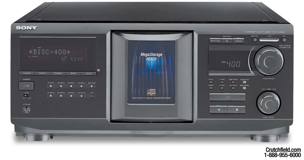 Customer Reviews: Sony CDP-CX455 400-CD changer at Crutchfield
