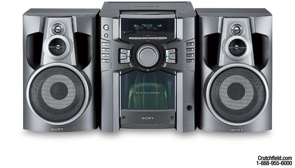 Sony MHC-GS100 60-CD changer system at Crutchfield.com