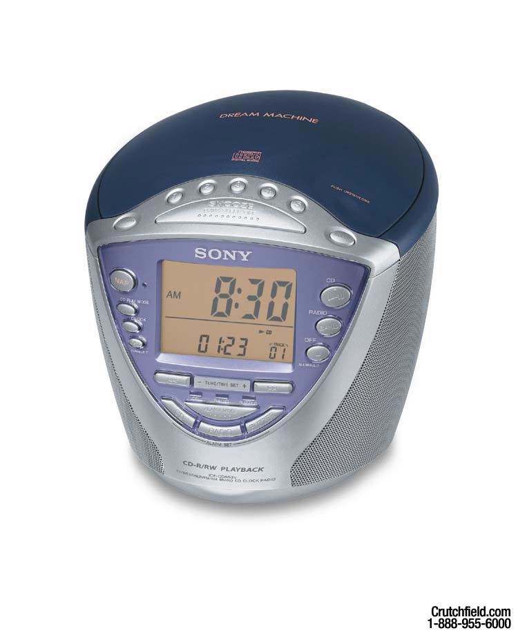 Sony Icf Cd853v Clock Radio With Cd Player And Triple Alarm At Crutchfield