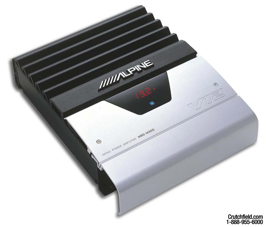 Alpine MRDM300 150W x 1 Mono Subwoofer Amplifier at