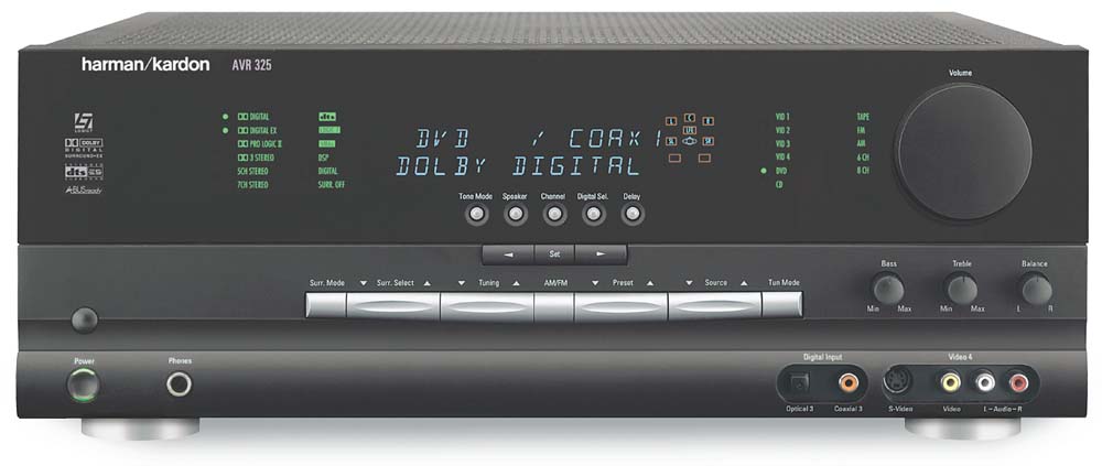Harman Kardon AVR 325 A/V receiver with Dolby Digital EX, DTS-ES, and