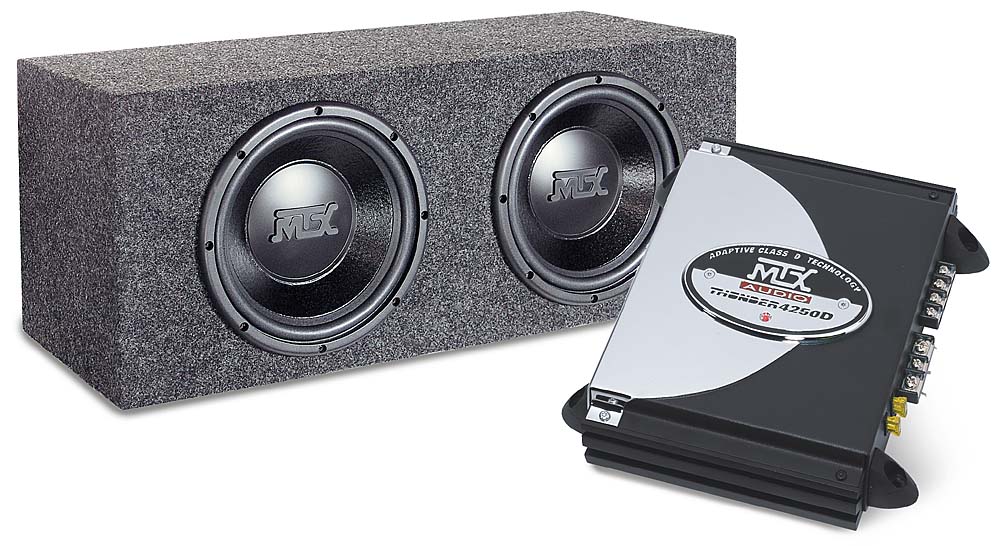 MTX Thunder Amp/Subwoofers/Enclosure Package T4250D Amplifier 2