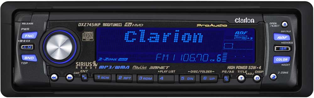 Clarion ProAudio DXZ745MP CD/MP3/WMA receiver with ... clarion xmd2 wiring diagram 