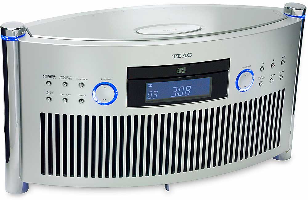 TEAC SRL50 Clock radio with CD player at Crutchfield