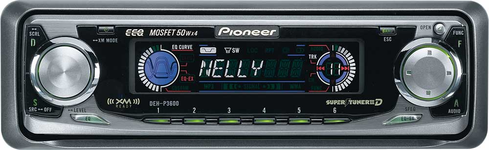 pioneer dehp3600 cd receiver with cd changer controls at