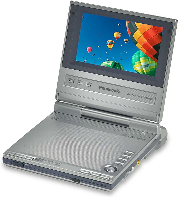 Panasonic DVDLS5 Portable DVD/CD player with 5" LCD screen at