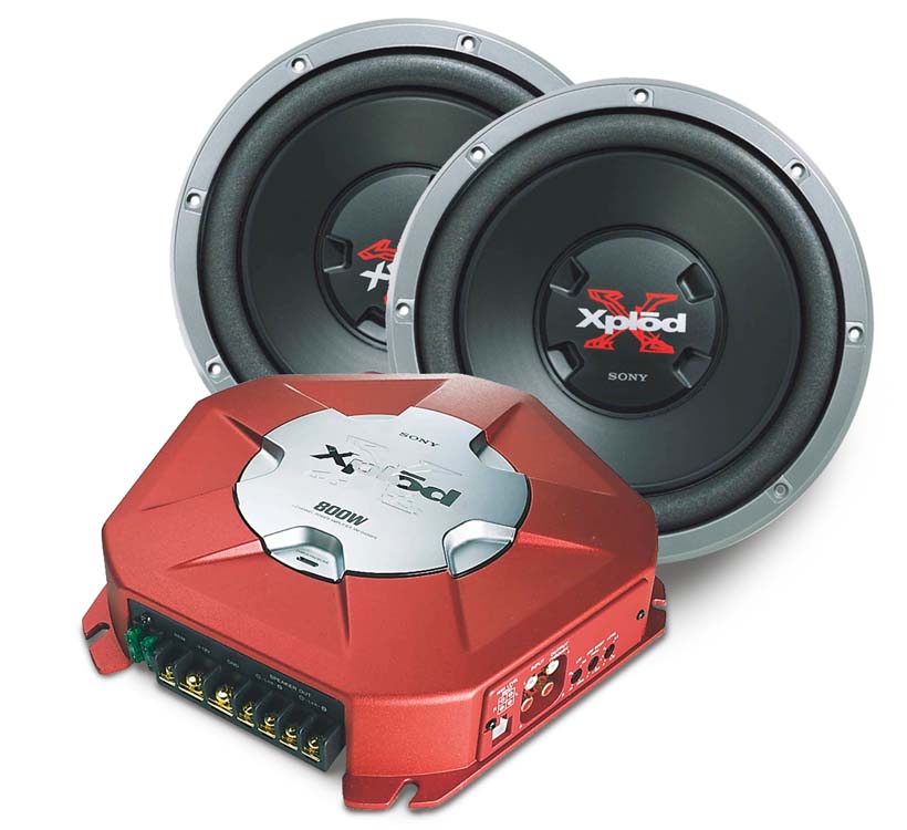 sony xplod sub and amp combo