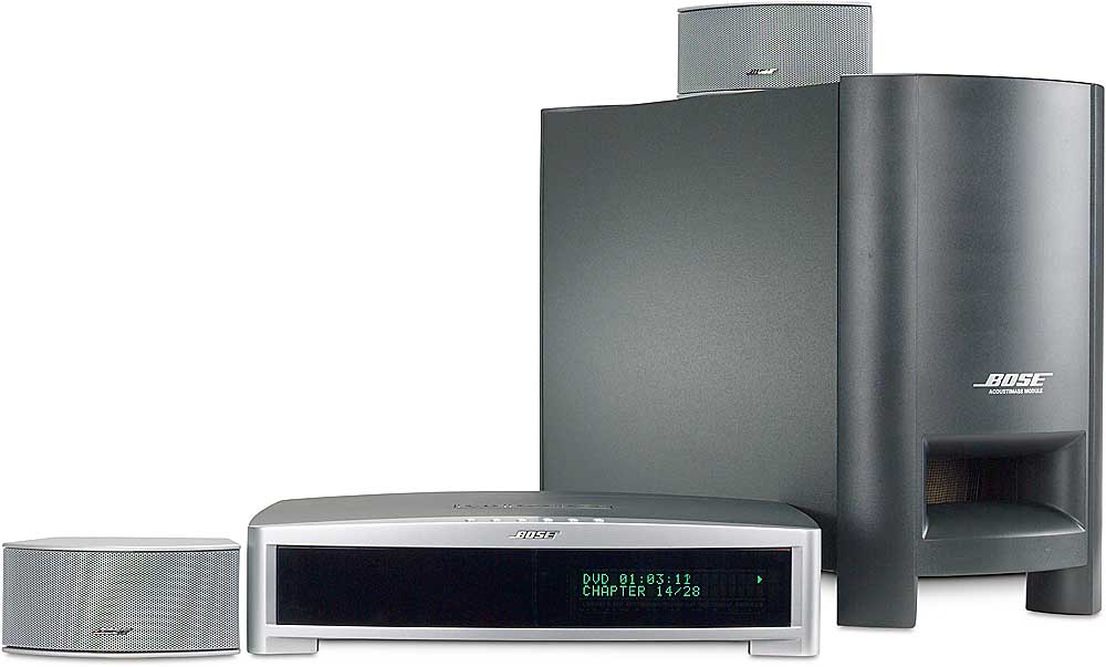 Bose® 3·2·1® GS Series II (Gray with silver satellites) 3-speaker DVD