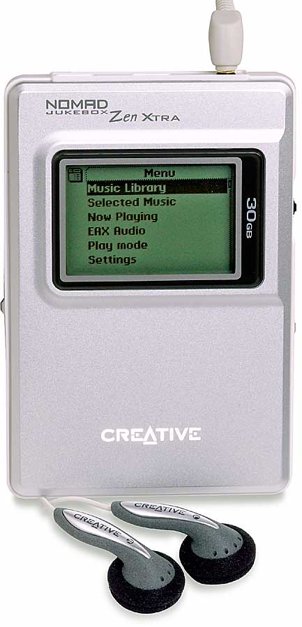 Customer Reviews: Creative® NOMAD® Zen Xtra 30GB portable MP3/WMA ...