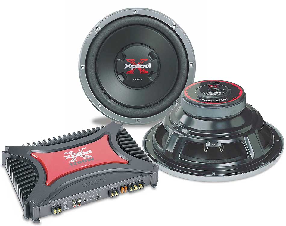 sony xplod sub and amp combo