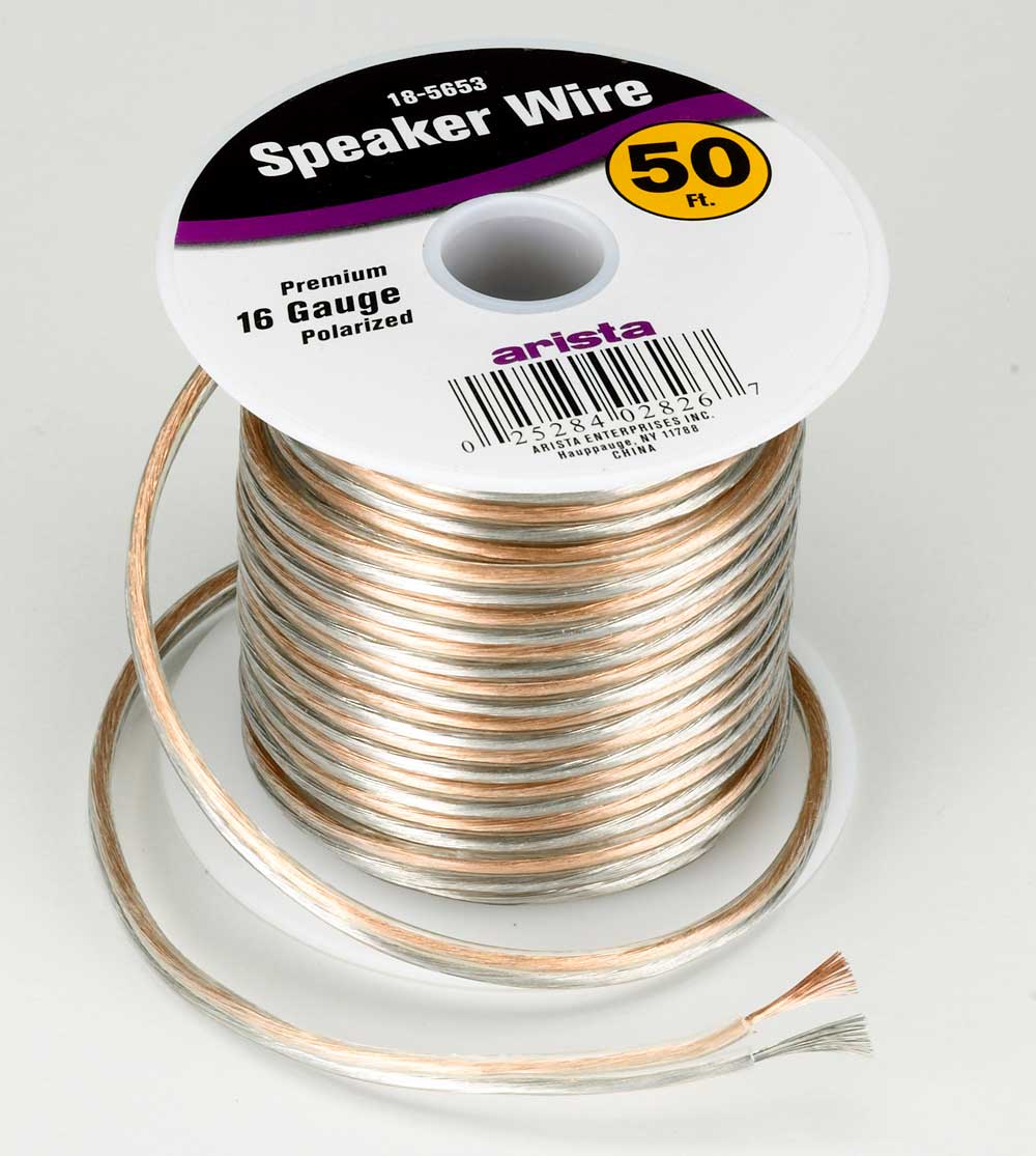 Arista 16-Gauge Speaker Cable (50-feet) - Reviews at Crutchfield.com
