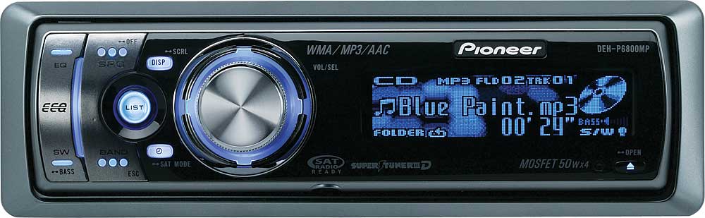 Pioneer DEH-P6800MP CD receiver with MP3/WMA playback at Crutchfield.com