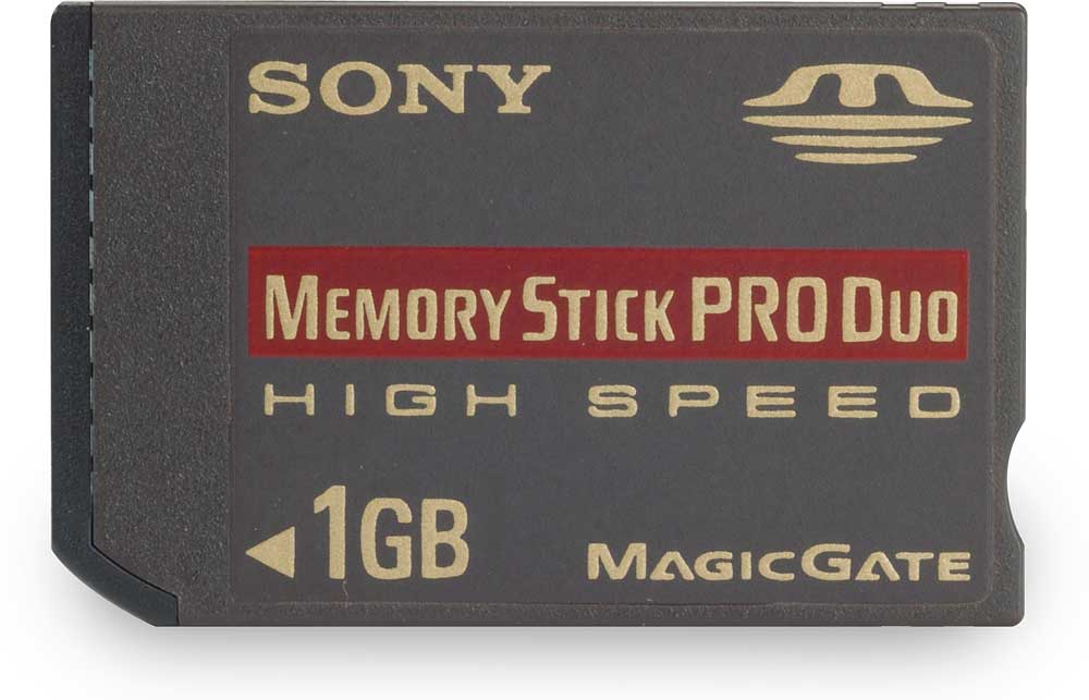 Sony High Speed Memory Stick PRO Duo™ (1GB) Digital storage media at Crutchfield