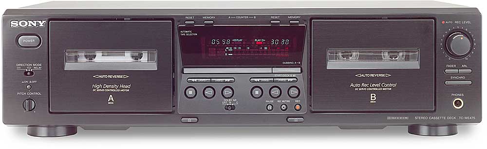 Sony TC-WE475 Dubbing cassette deck at Crutchfield.com sony car audio player wiring details 