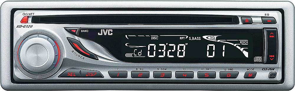 JVC KD-G120 CD receiver at Crutchfield.com