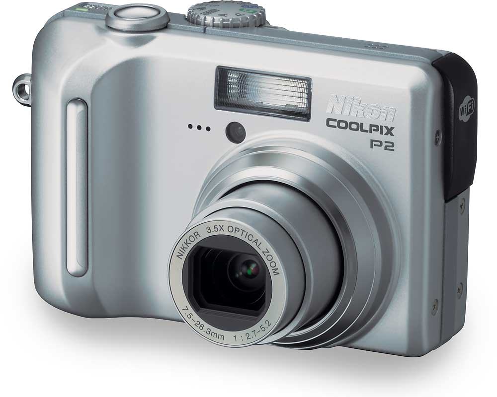 Nikon Coolpix P2 5.1-megapixel digital camera with Wi-Fi® capability at  Crutchfield.com