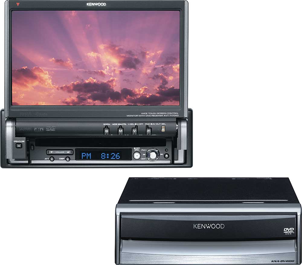 Kenwood DVD Player/Navigation Package Includes the KVT717DVD and KNADV4100 at Crutchfield