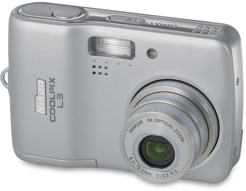 Nikon Coolpix L3 5.1-megapixel digital camera at Crutchfield