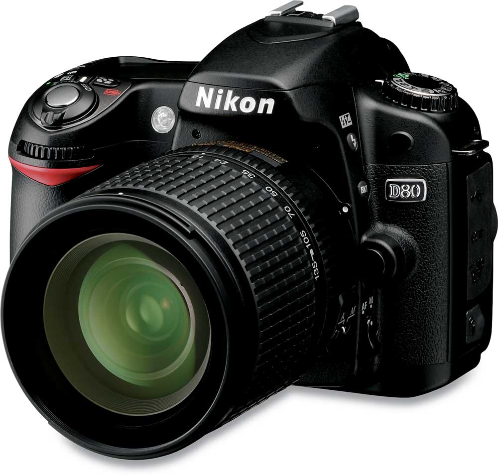 Nikon D80 Kit 10.2-megapixel digital SLR camera with 18-135mm Zoom ...