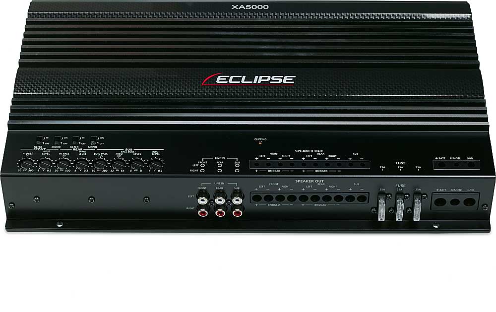 Eclipse XA5000 5channel car amplifier 50 watts RMS x 4 + 300 watts RMS