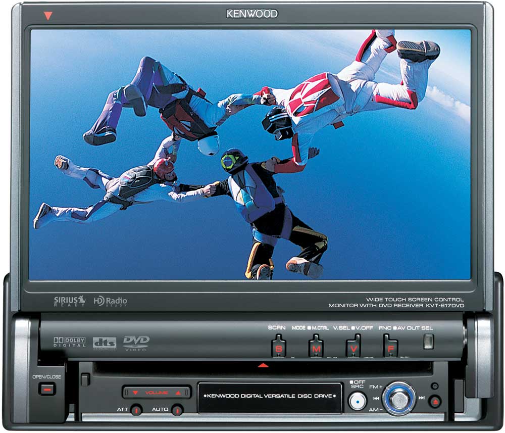 Kenwood Kvt 617dvd In Dash Dvd Player With 7 Video Screen At