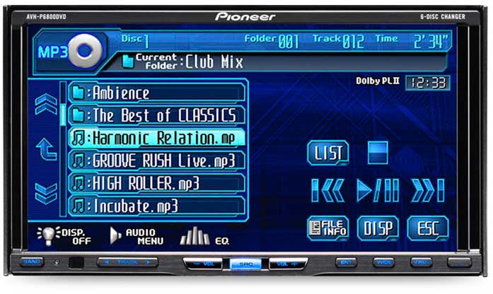 Customer Reviews: Pioneer AVH-P6800DVD 6-disc DVD/CD changer with