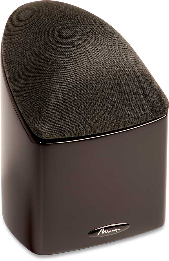 Mirage Nanosat Prestige (Black) Single satellite speaker with highgloss finish at