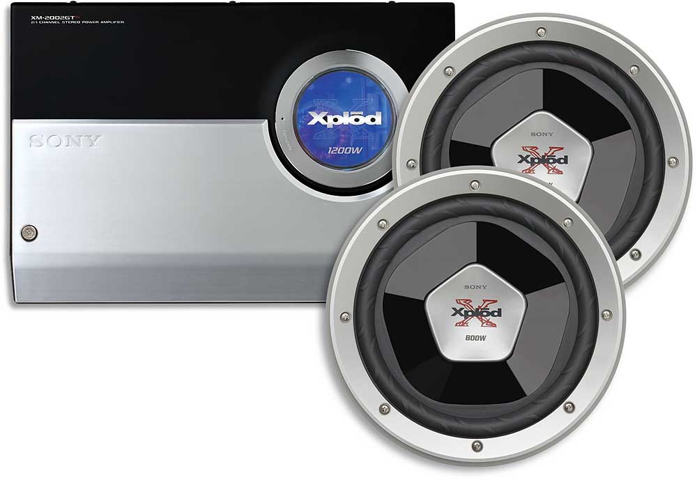 Sony Bass Package XM2002GTR 2channel amplifier Two XSL100P5H 10