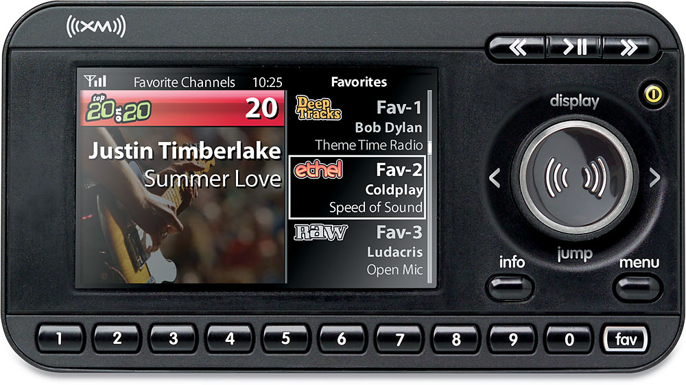 XM XpressRC Plugandplay XM satellite radio with color split screen and car accessories at