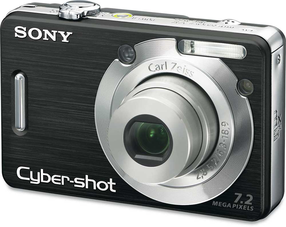 Sony Cyber-shot DSC-W55 (Black) 7.2-megapixel digital