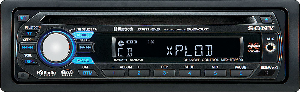 Sony Xplod MEX-BT2600 CD receiver at Crutchfield.com