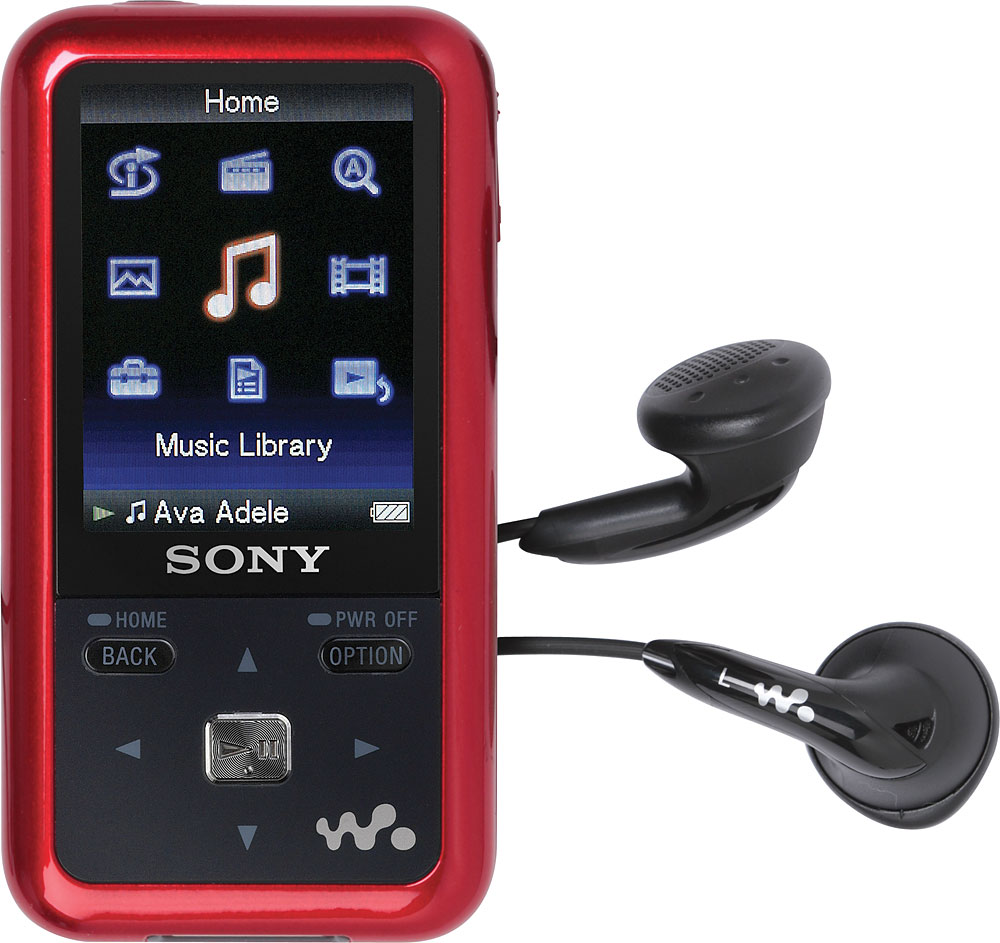 Sony NWZ-S615 (Red) 2GB Walkman® video/MP3 player - Accessories at ...