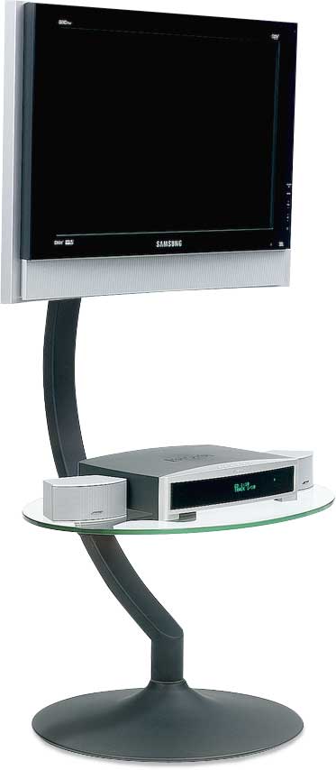 Bdi Aspect 9760 Black Flat Panel Swivel Tv Stand At Crutchfield