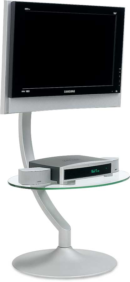 Bdi Aspect 9760 Silver Flat Panel Swivel Tv Stand At Crutchfield Com