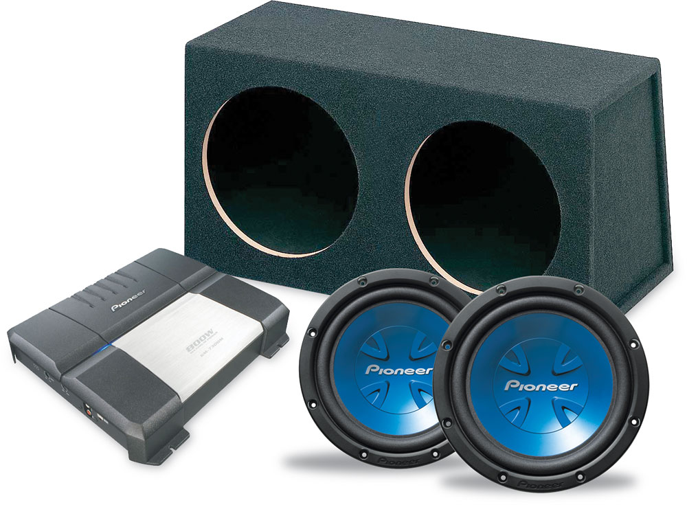 blue pioneer subwoofer